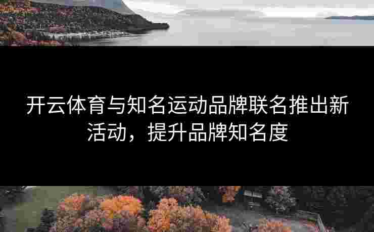 开云体育与知名运动品牌联名推出新活动，提升品牌知名度