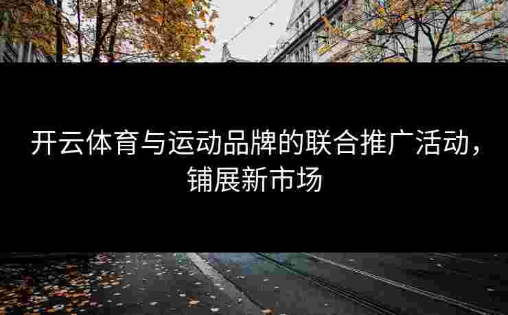 开云体育与运动品牌的联合推广活动，铺展新市场